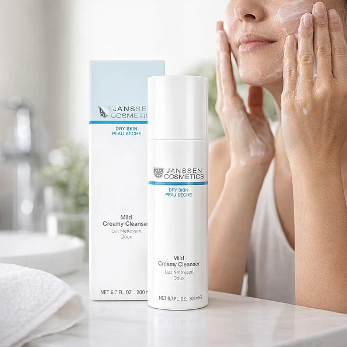 JANSSEN COMSETICS Mild Creamy Cleanser Ipio Glaktoma Katharismou 200ml (Proteinetai os Step 1) 